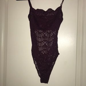 VS purple bodysuit Size xs NWT